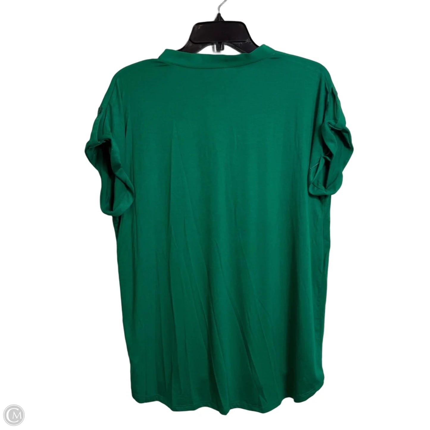 Top Short Sleeve By Cable And Gauge In Green, Size: Xl
