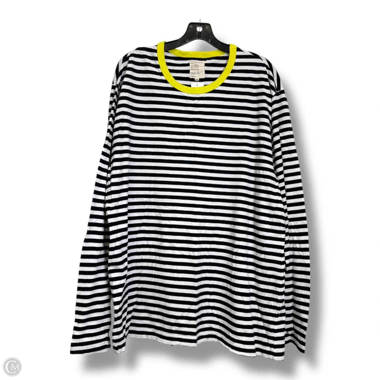 Top Long Sleeve By Clothes Mentor In Striped Pattern, Size: Xxl