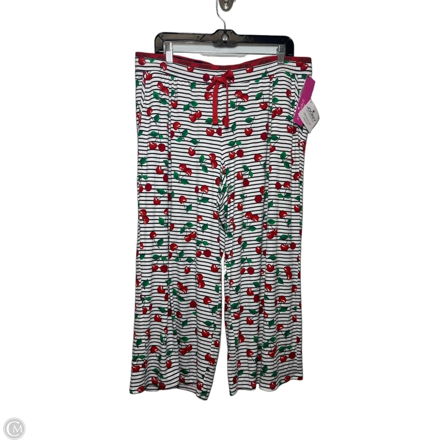 Pants Lounge By Jockey In Red & White, Size: Xl