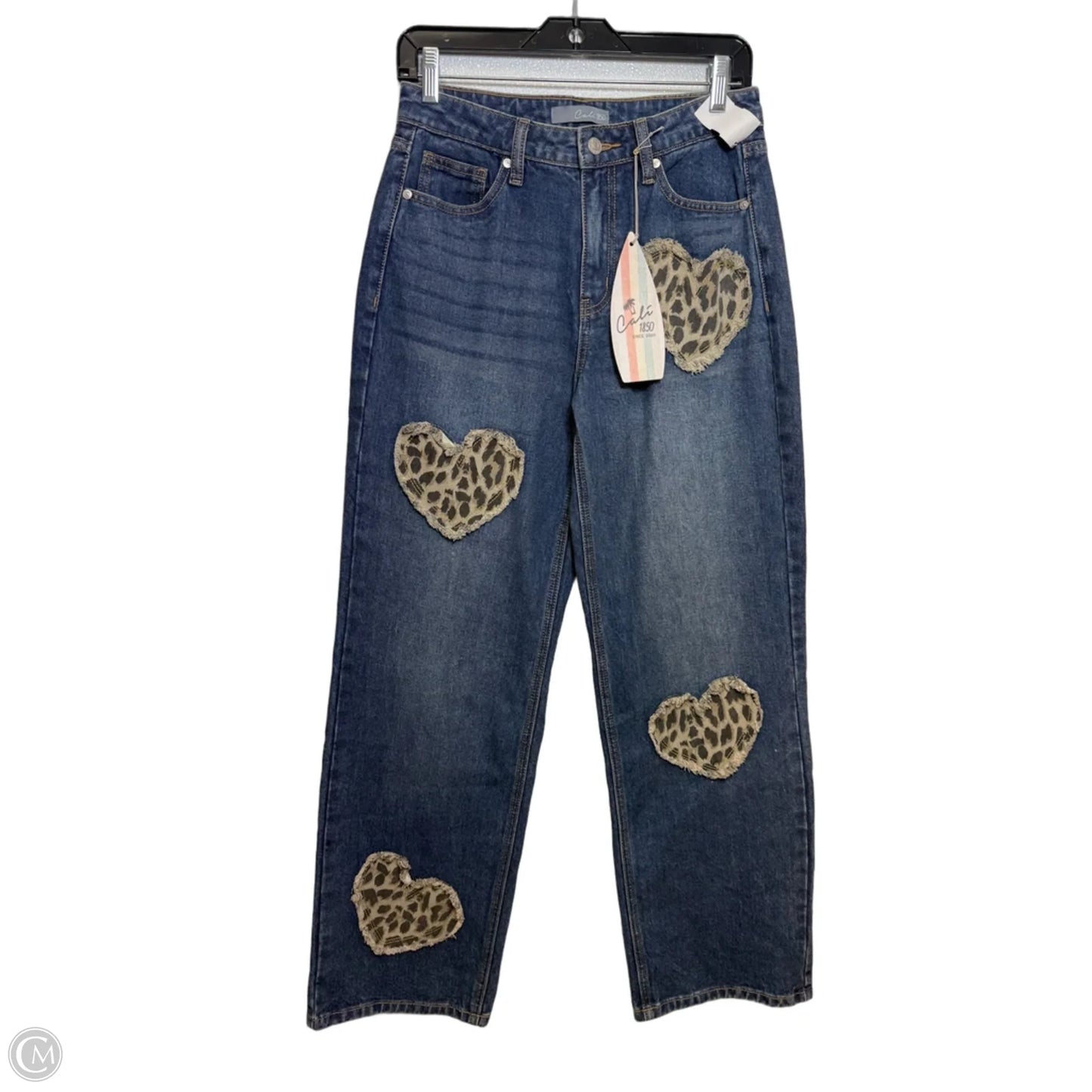 Jeans Flared By Clothes Mentor In Animal Print, Size: 8