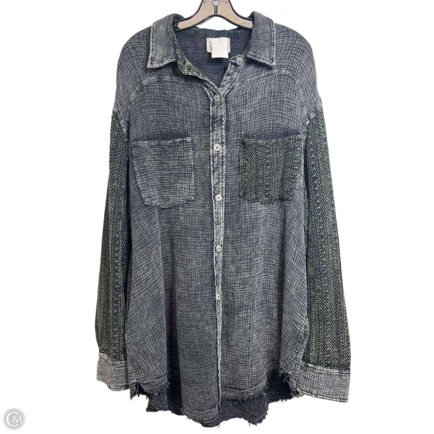 Top Long Sleeve By Oli & Hali In Black, Size: M