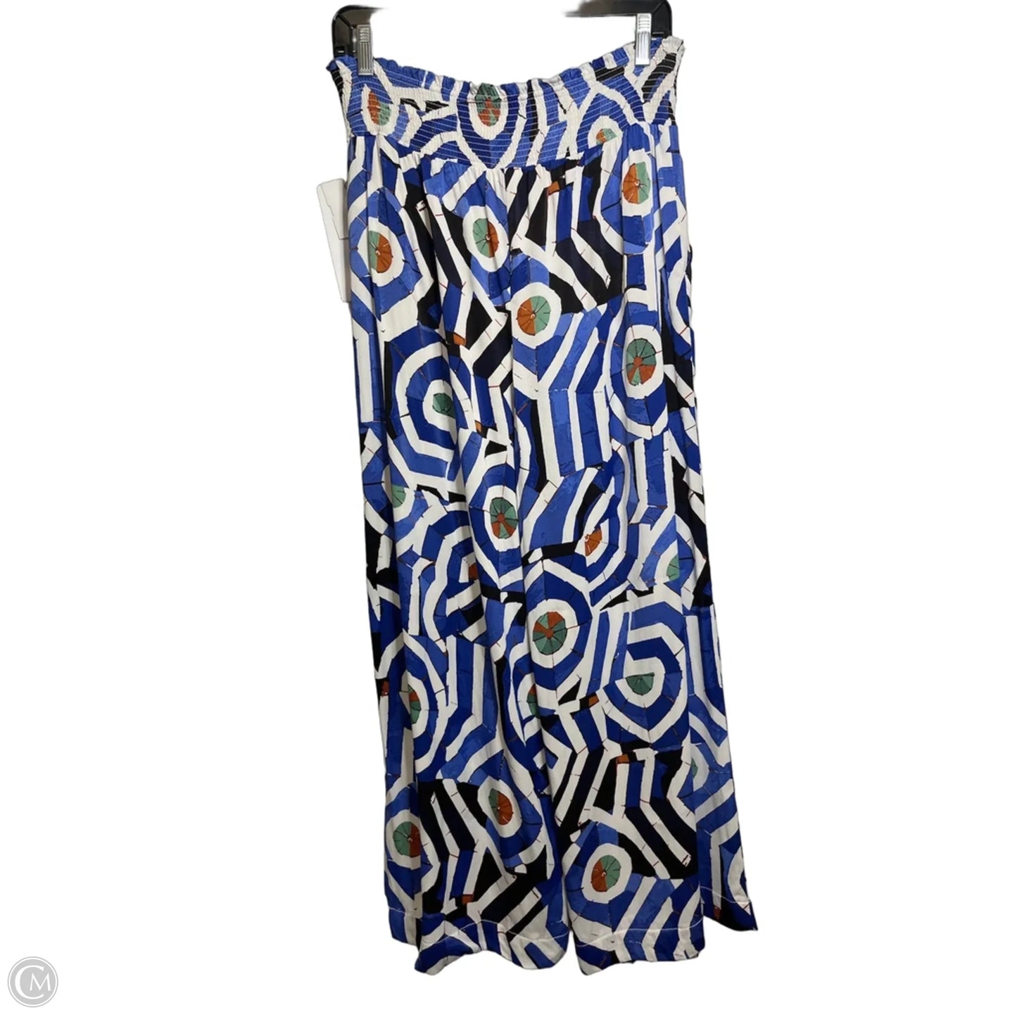 Pants Cropped By Maeve In Blue & White, Size: M