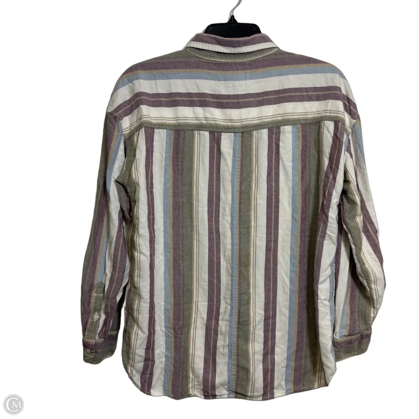 Top Long Sleeve By American Eagle In Purple, Size: S