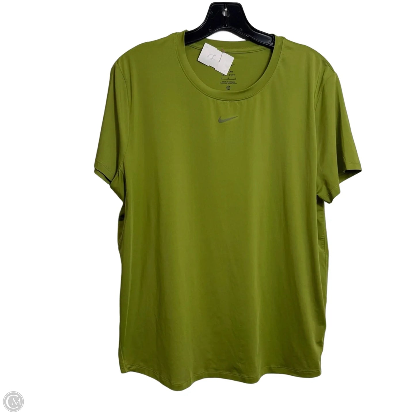 Athletic Top Short Sleeve By Nike, Size: L