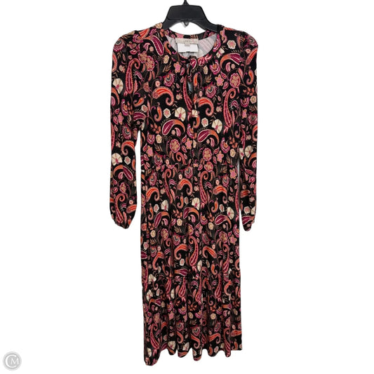 Dress Casual Midi By Loft In Brown, Size: Xsp