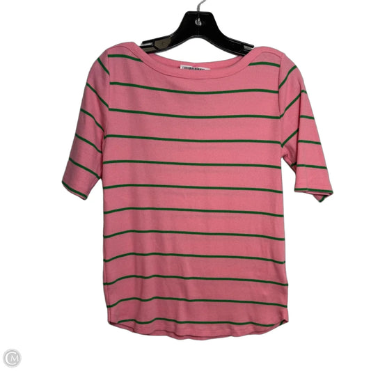 Top Short Sleeve By Talbots In Pink, Size: M