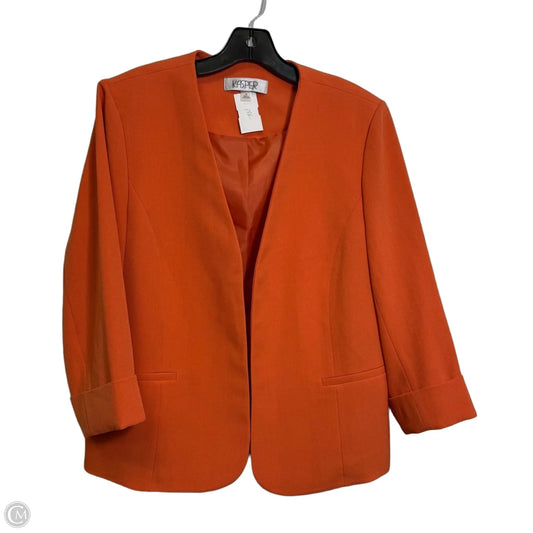 Blazer By Kasper In Orange, Size: 14