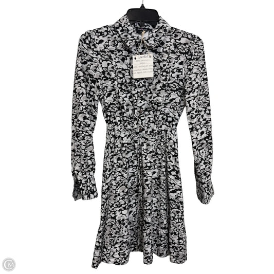 Dress Casual Short By Bebe In Black & Cream, Size: Xs