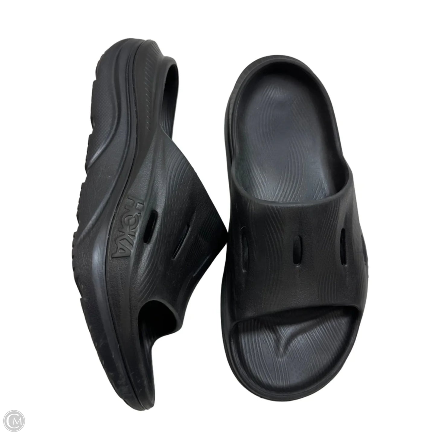Sandals Flats By Hoka In Black, Size: 8