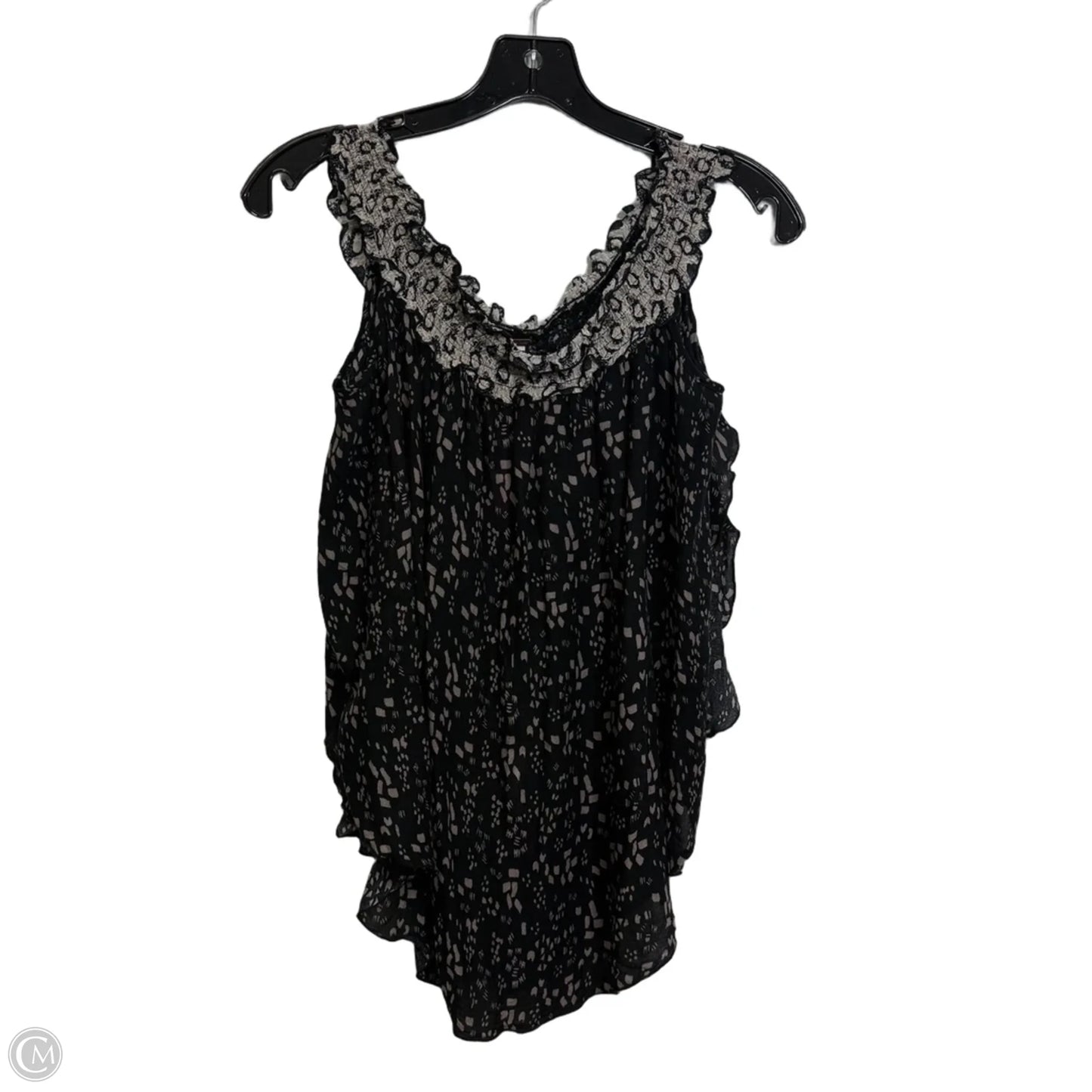 Top Sleeveless By Free People In Black & Cream, Size: M