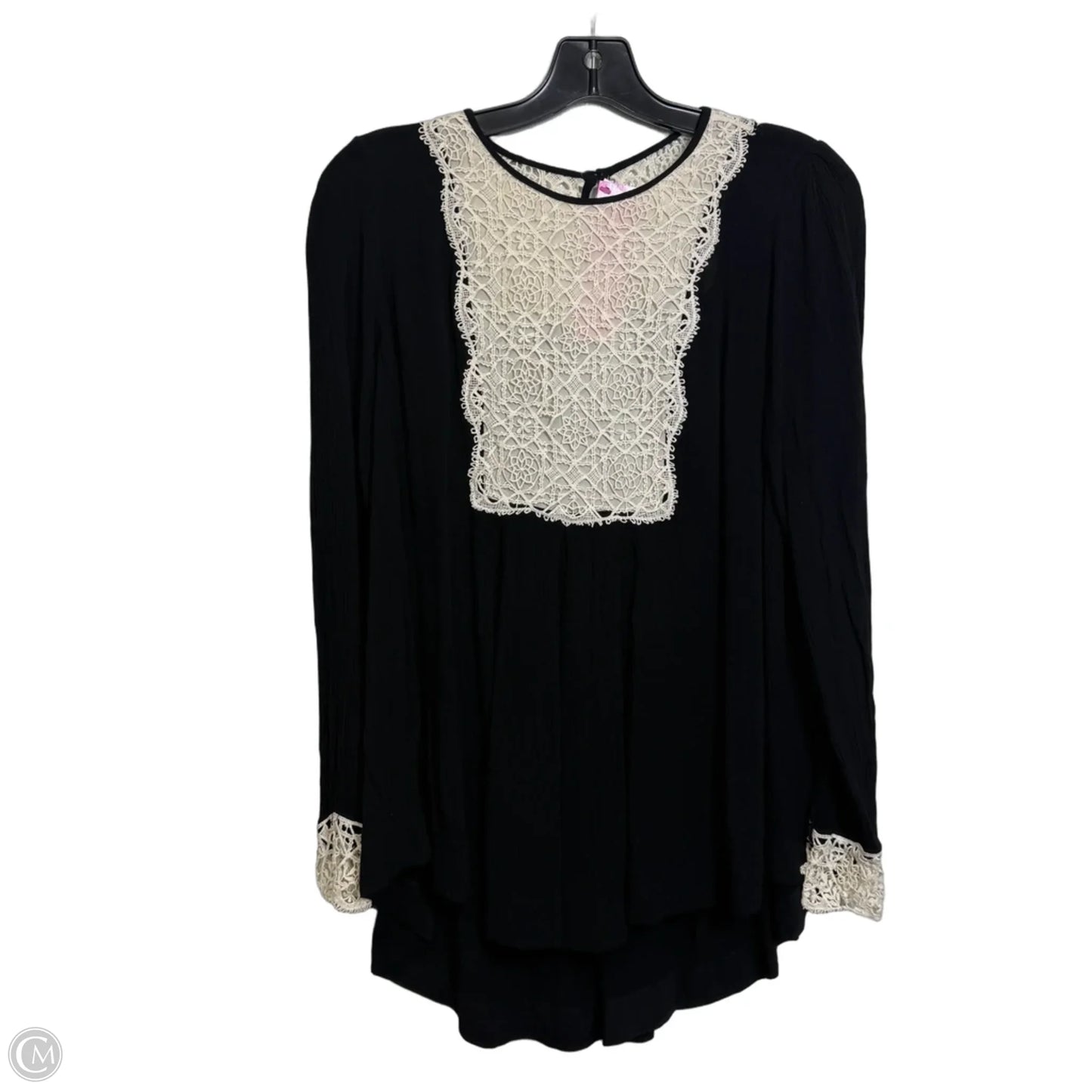 Top Long Sleeve By Free People In Black, Size: Xs