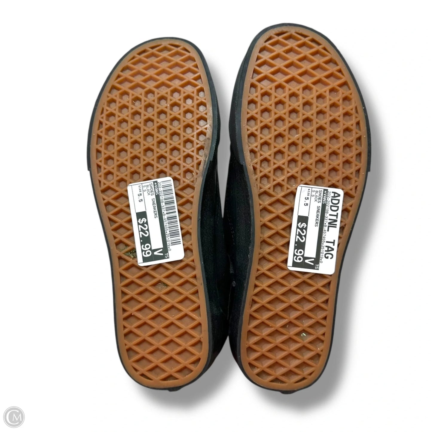 Shoes Sneakers By Vans In Black, Size: 5.5