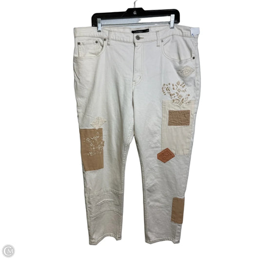 Jeans Boyfriend By Lauren By Ralph Lauren In White, Size: 16