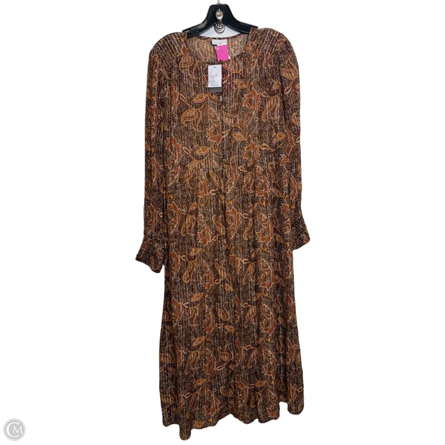 Dress Casual Maxi By J. Jill In Bronze, Size: S