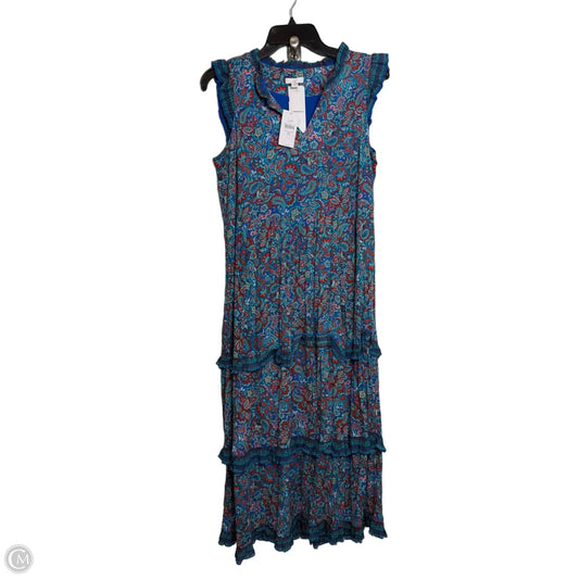 Dress Casual Maxi By J. Jill In Blue & Red, Size: Xs