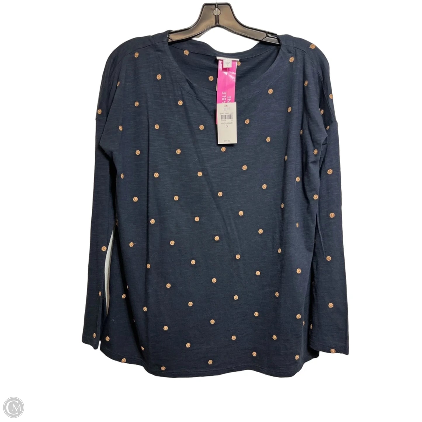 Top Long Sleeve By J. Jill In Navy, Size: S