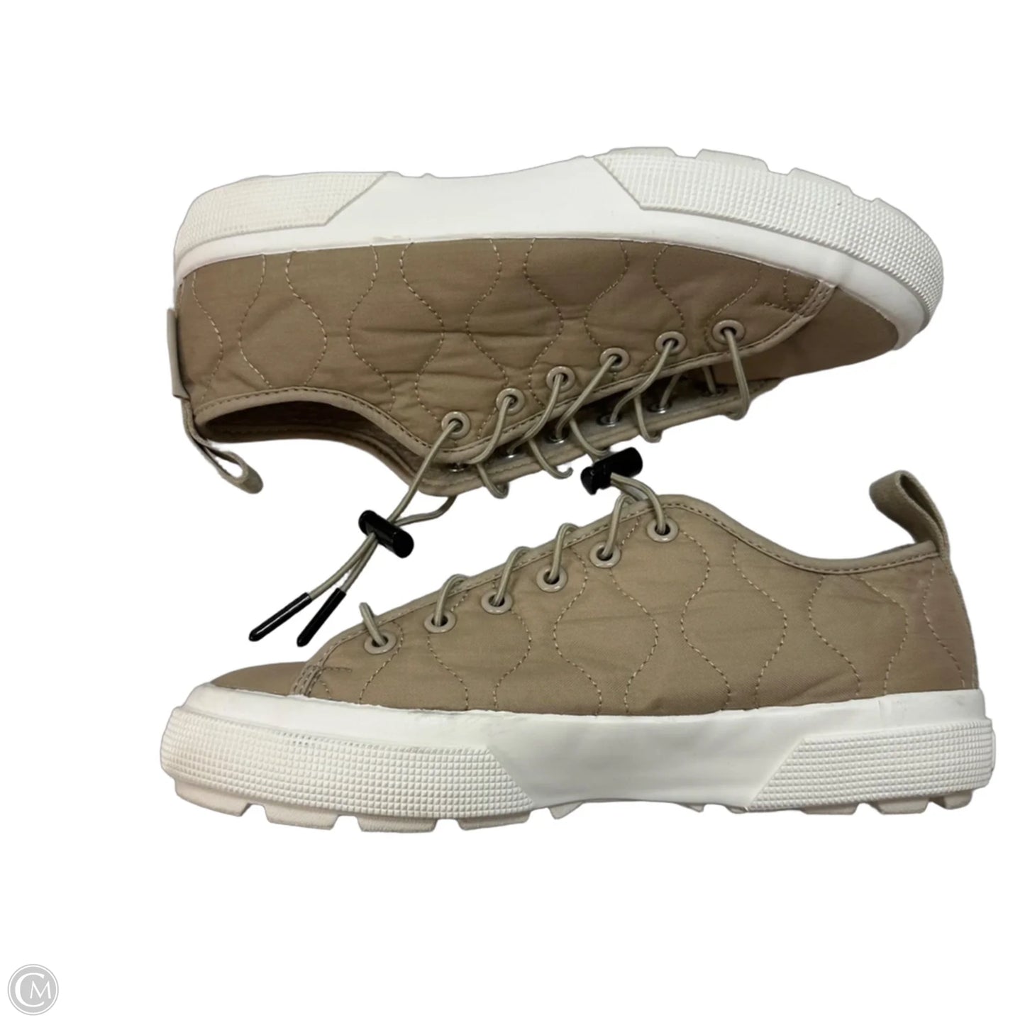 Shoes Athletic By Superga In Beige, Size: 7.5