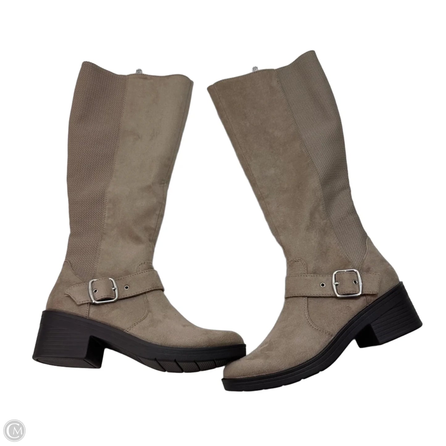 Boots Knee Flats By Life Stride In Beige, Size: 7