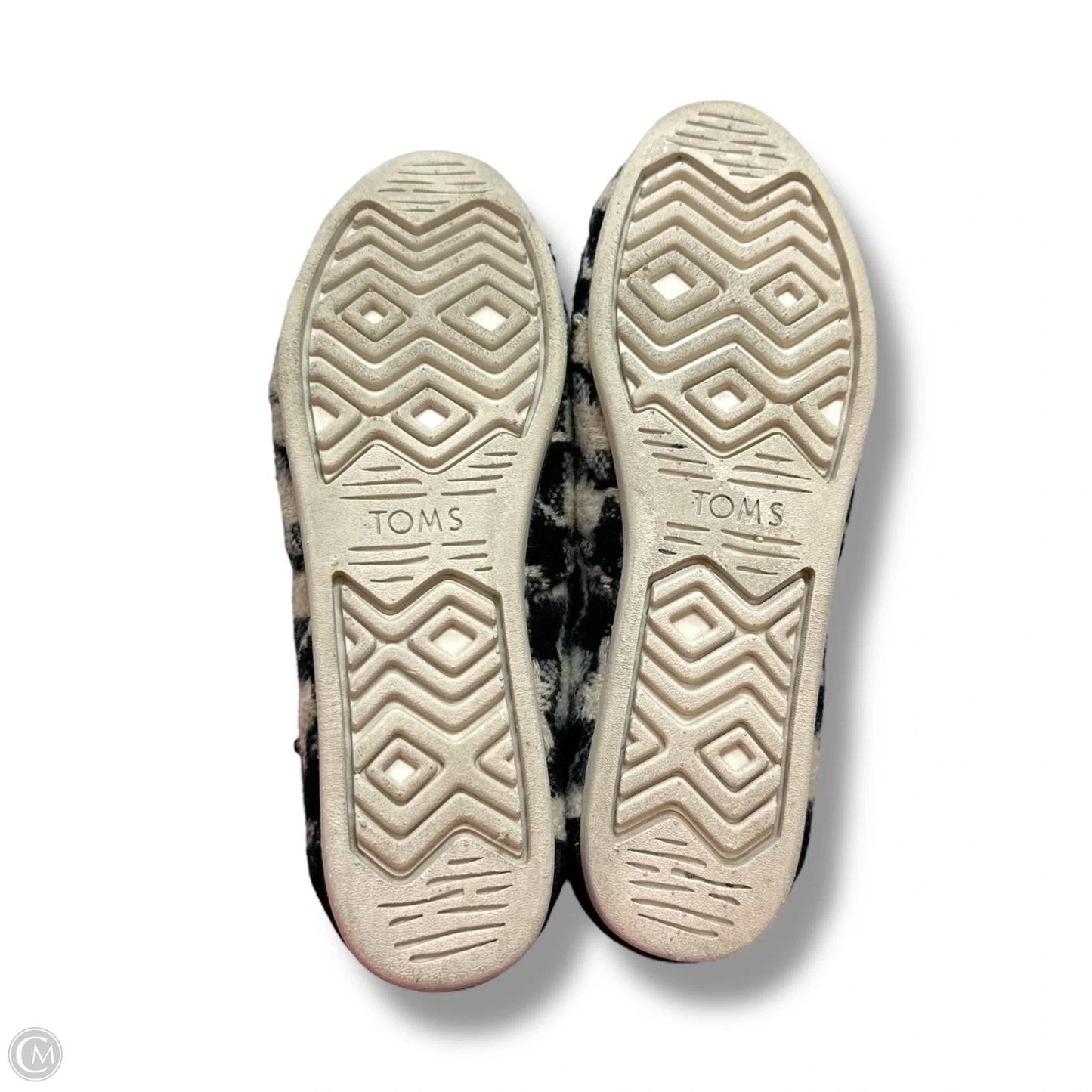 Shoes Flats By Toms In Black & Cream, Size: 8