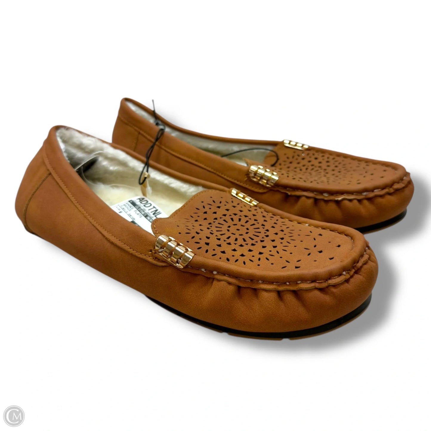 Shoes Flats By Clothes Mentor In Bronze, Size: 9