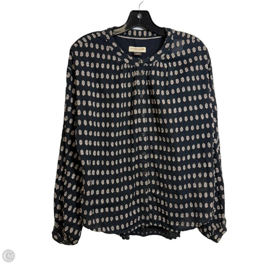 Top Long Sleeve By Pilcro In Black & Brown, Size: Xs