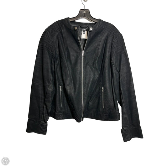 Jacket Moto By Torrid In Black, Size: 3x