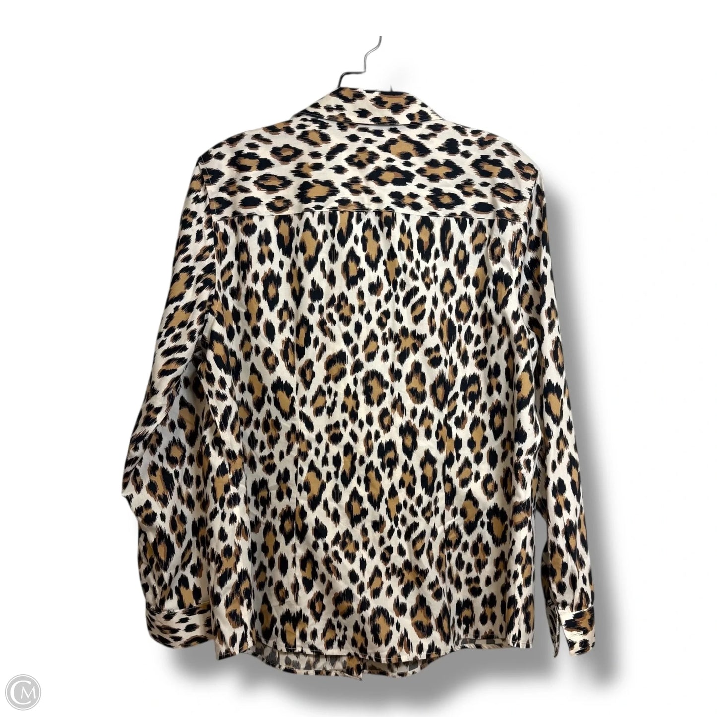 Top Long Sleeve By Chicos In Animal Print, Size: L
