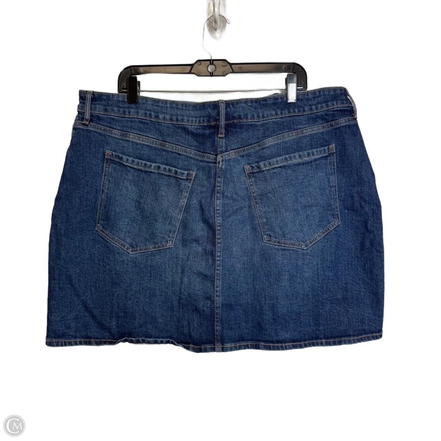 Skirt Mini & Short By Old Navy In Blue Denim, Size: 18