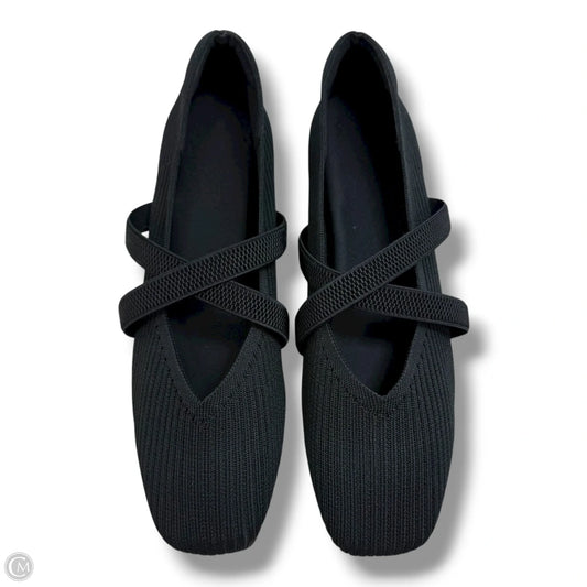 Shoes Flats By Clothes Mentor In Black, Size: 10