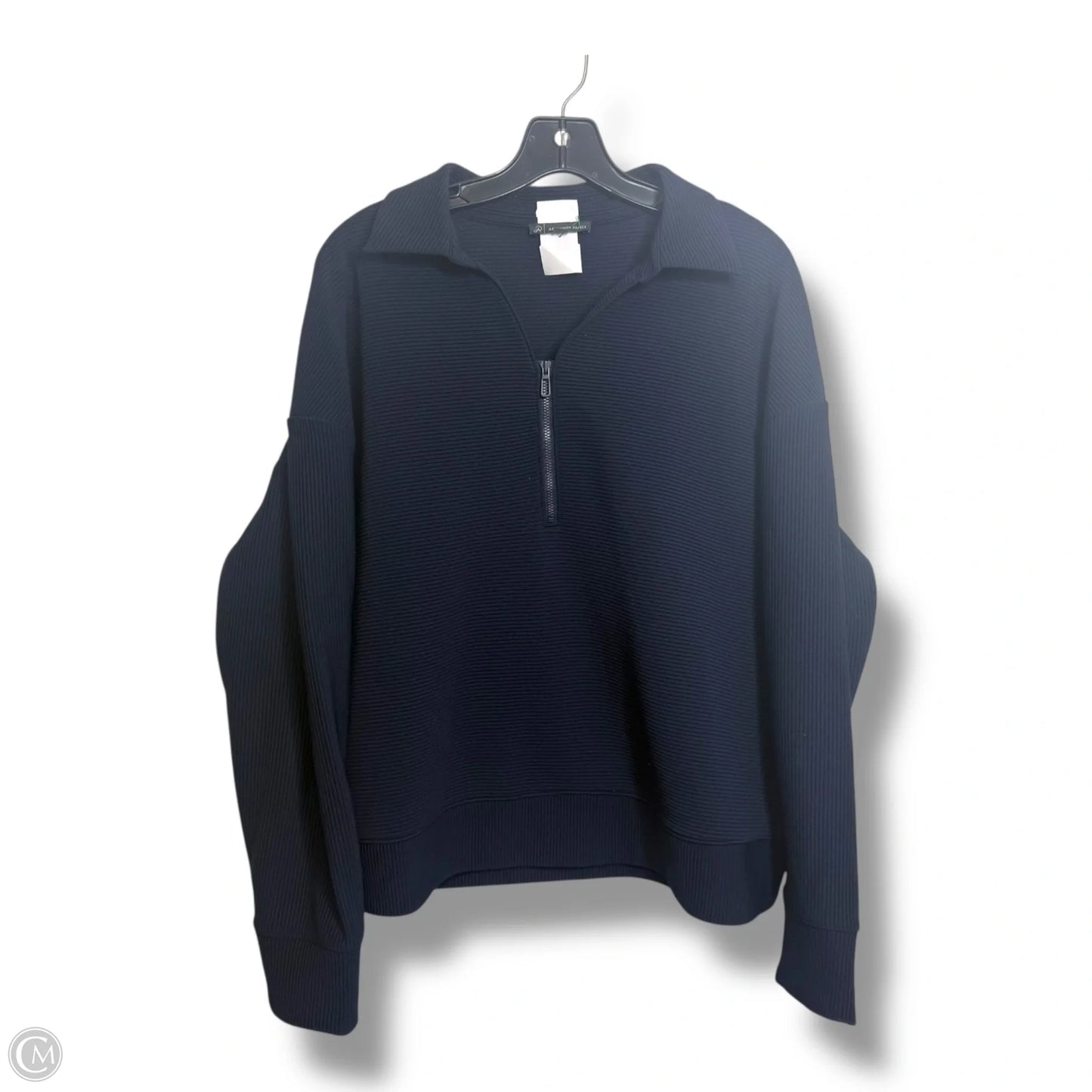 Top Long Sleeve By Adrianna Papell In Navy, Size: L