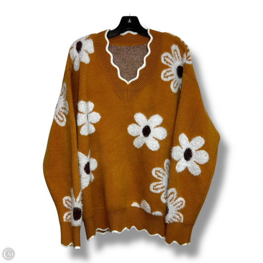 Sweater By Clothes Mentor In Tan, Size: Xl