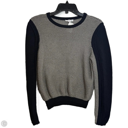 Sweater By Helmut Lang In Navy & Gray, Size: S