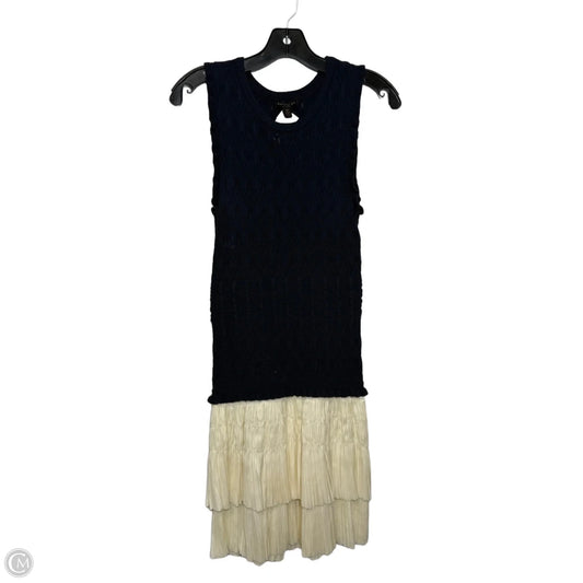 Dress Casual Midi By Current Air In Blue & Cream, Size: Xs