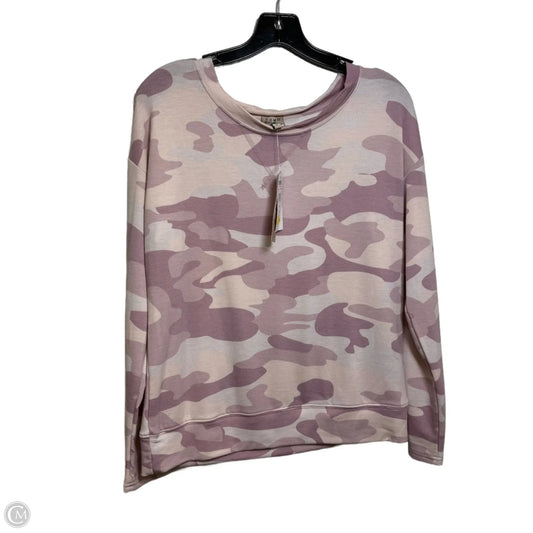 Athletic Sweatshirt Collar By Como Vintage In Pink, Size: S