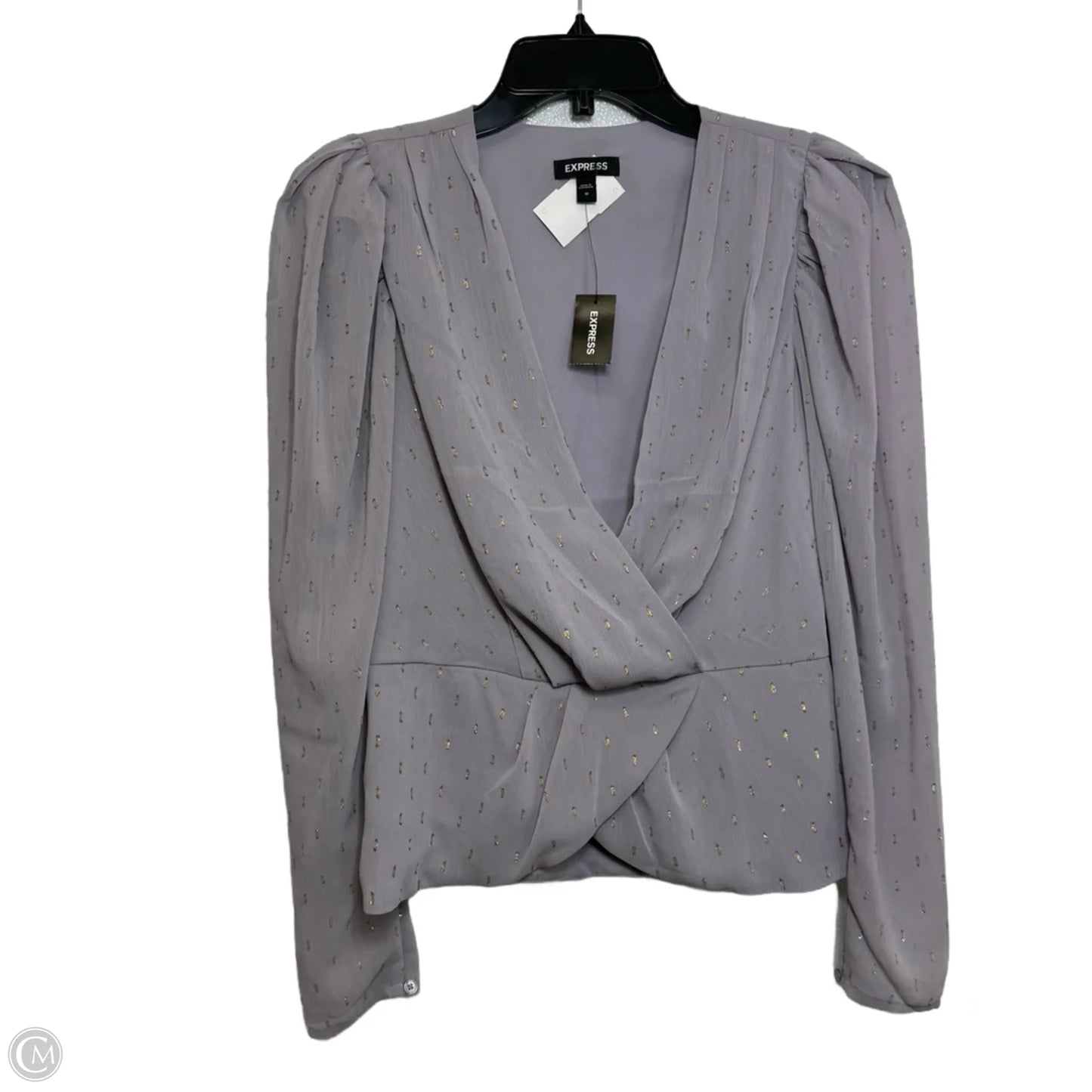 Top Long Sleeve Basic By Express In Purple, Size: M