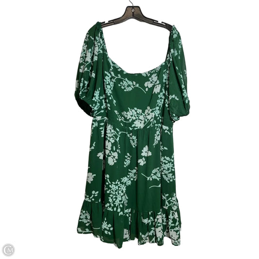 Dress Party Short By Hawthorn In Green, Size: 2x