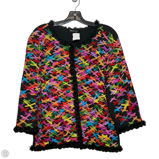 Sweater Cardigan By Michael Simon In Multi-colored, Size: M