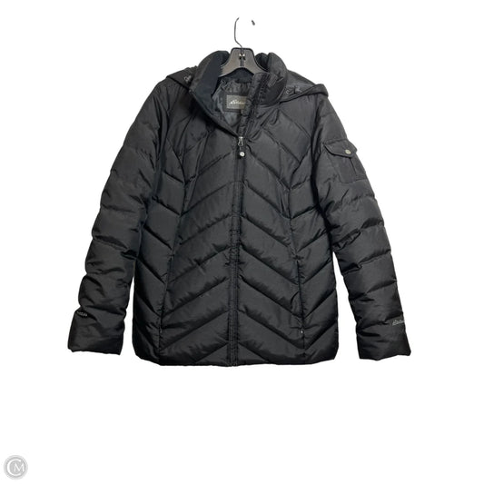 Coat Puffer & Quilted By Eddie Bauer In Black, Size: M