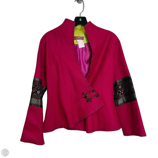 Jacket short By Clothes Mentor In Pink, Size: L