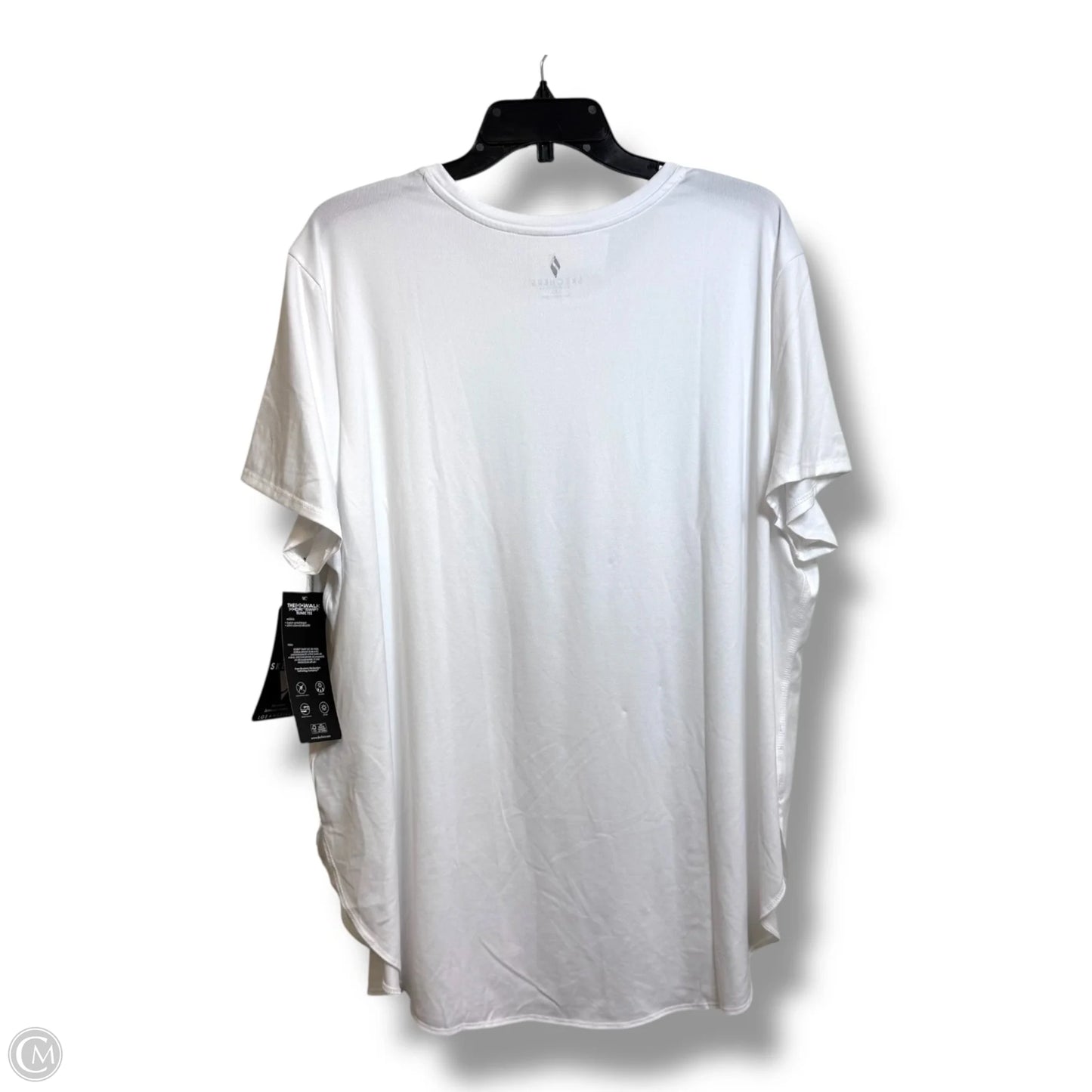 Top Short Sleeve By Skechers In White, Size: 3x
