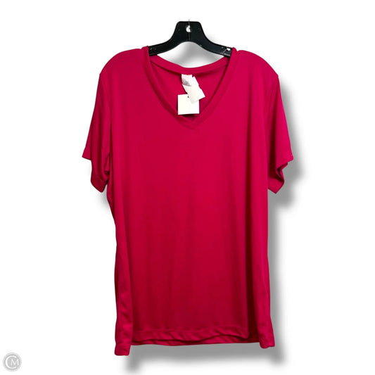 Top Short Sleeve By Clothes Mentor In Pink, Size: Xxl