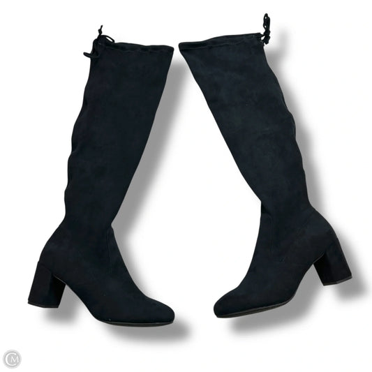Boots Mid-calf Heels By Madeline In Black, Size: 8