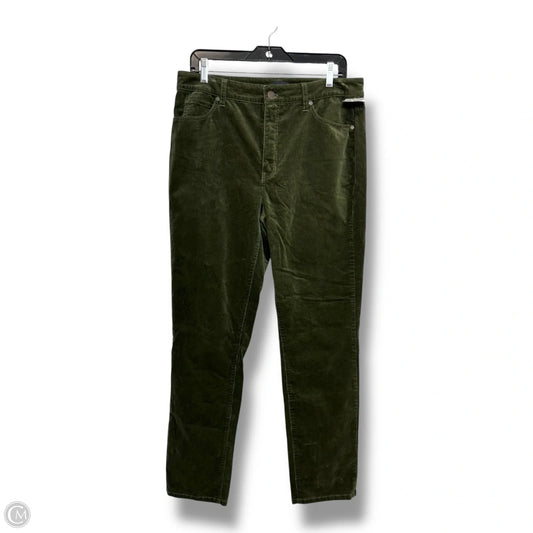 Pants Corduroy By Talbots In Green, Size: 10