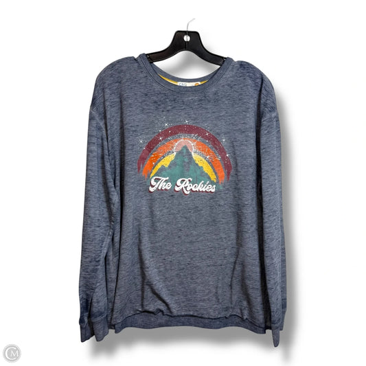 Top Long Sleeve By Clothes Mentor In Blue, Size: M