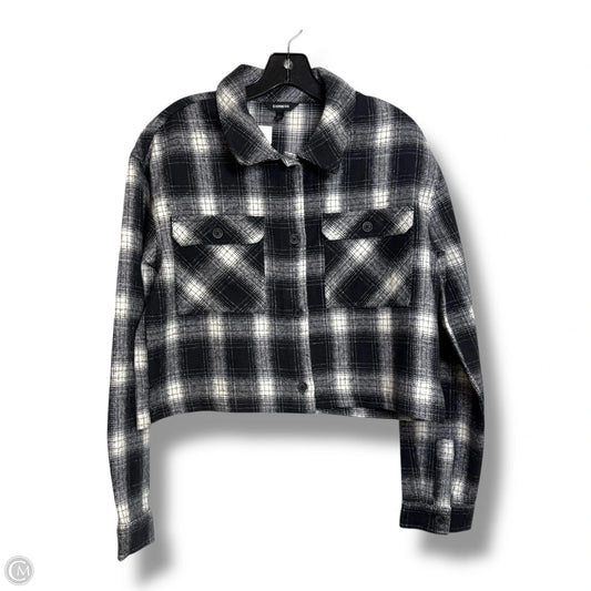 Jacket Other By Express In Black & White, Size: M