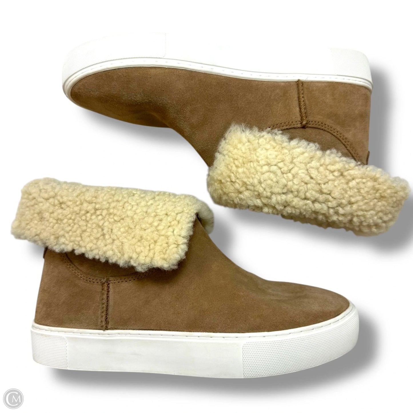 Boots Designer By Ugg In Brown, Size: 8.5