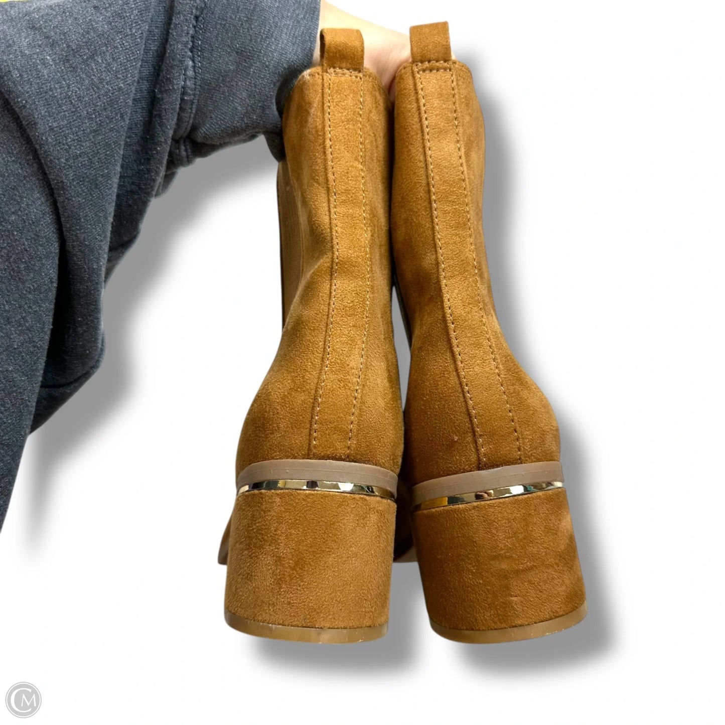 Boots Ankle Flats By Express In Brown, Size: 8