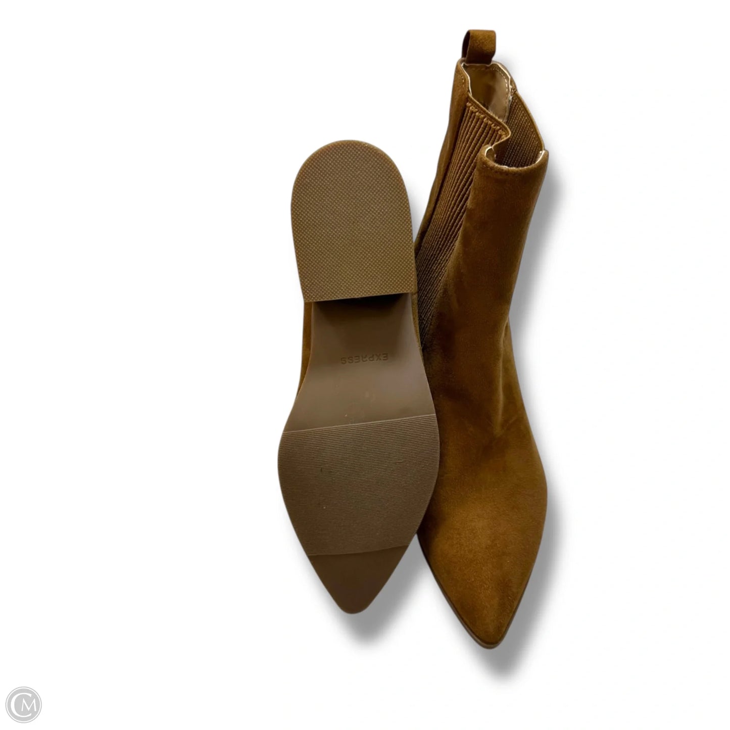 Boots Ankle Flats By Express In Brown, Size: 8