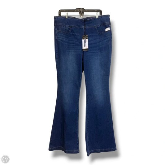 Jeans Flared By Sofia By Sofia Vergara In Blue, Size: 18