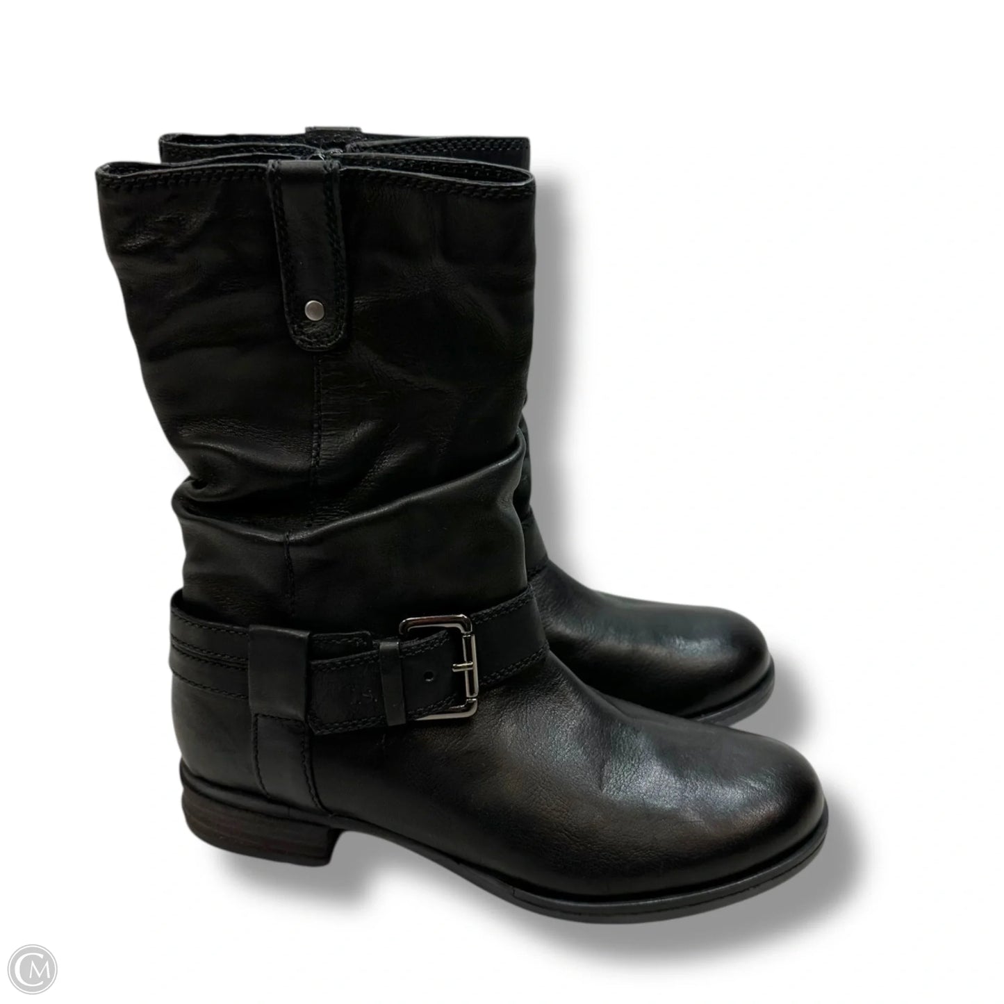 Boots Mid-calf Flats By Josef Seibel In Black, Size: 8